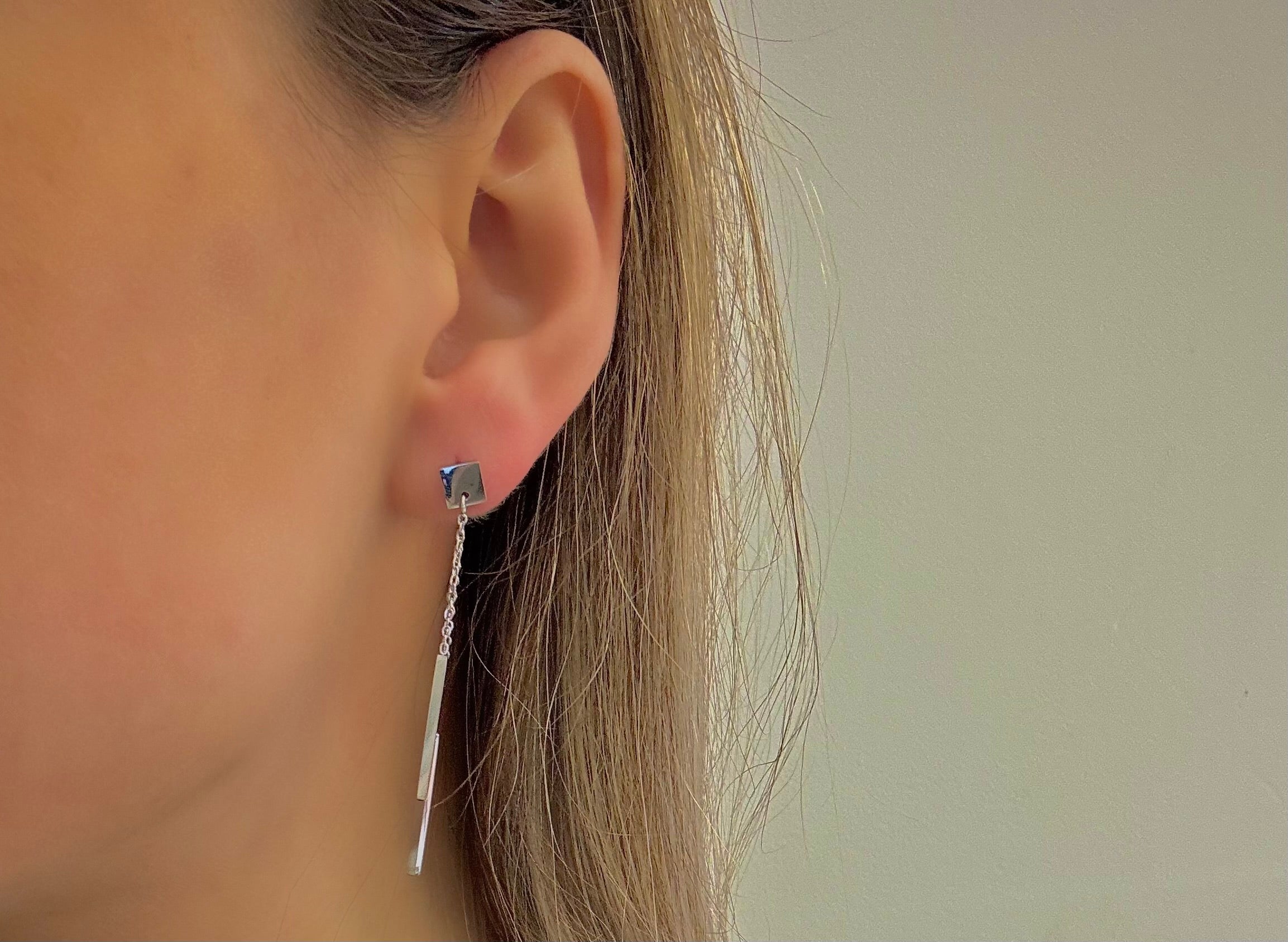 Boucles d'oreilles Chaîne Élégance